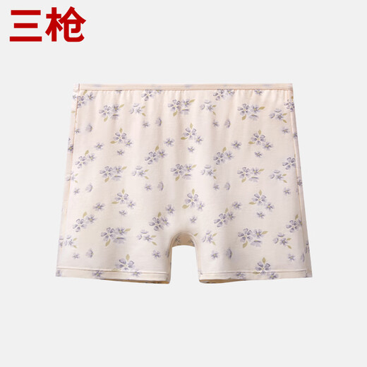 三枪【7A抗菌】纯棉平角裤亲肤高弹吸汗透气小清新女士安全裤内裤