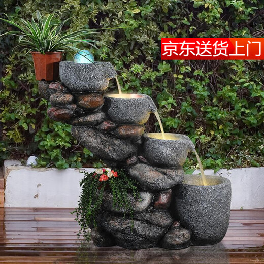 Yuanquanjia (Yuanquanjia) Шаг за шагом, чтобы поднять сельскую местность, текущая вода для водного пруда