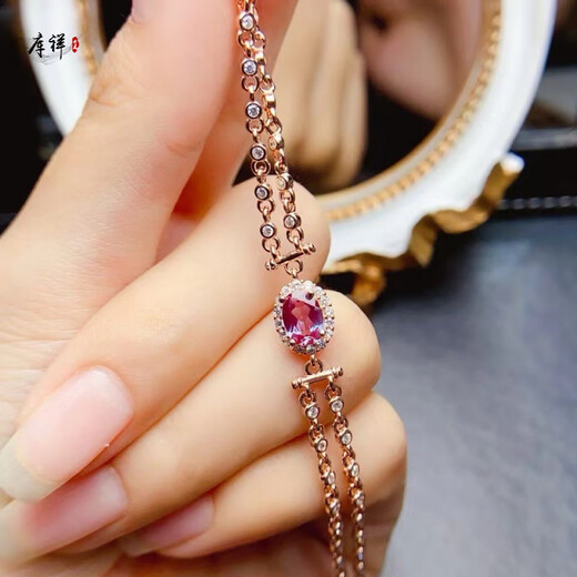 Kuxiang Alexandrite Bracelet Beautiful Color Changing Effect Oval 5*7mm