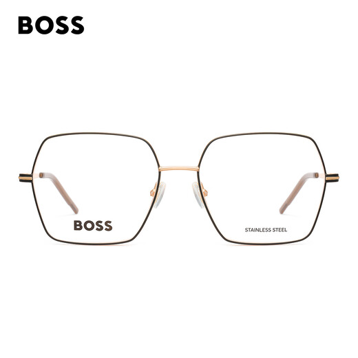 HUGO BOSS【Alica Schmidt同款】眼镜框女素颜简约金属可配近视 1592 RHL