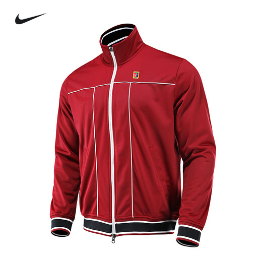 Nike Nike Herren-Tennisjacke Langarm Herbst und Winter neuer Stil 25 Australian Open Tennis Player gleiche Style-Jacke HV8213-677 [Neujahr Red Australian Open Style] M.