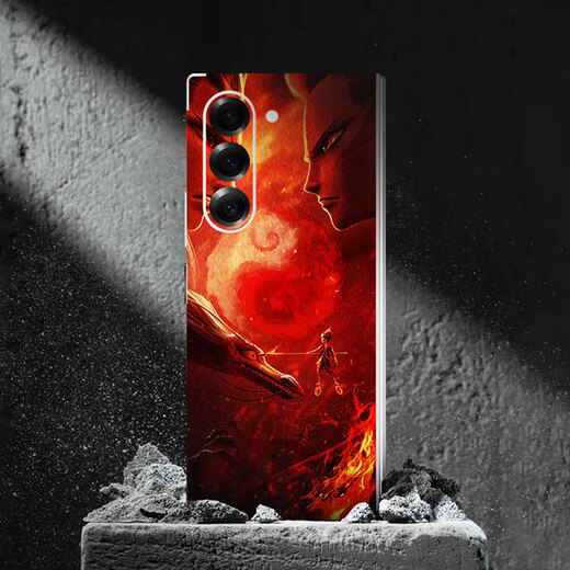 万浮生适用三星GalaxyZFold6哪咤2新款全包皮纹后背贴膜GalaxyZFold5/4改色装饰贴纸GalaxyZFold2全包背 A1479【3M打印素皮一体全包背膜】 三星Galaxy Z F