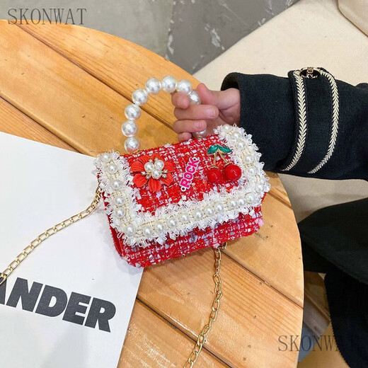 Skonwat nuevo bolso de princesa de moda Internet Celebración pequeña Mini versátil Crossbody Bols