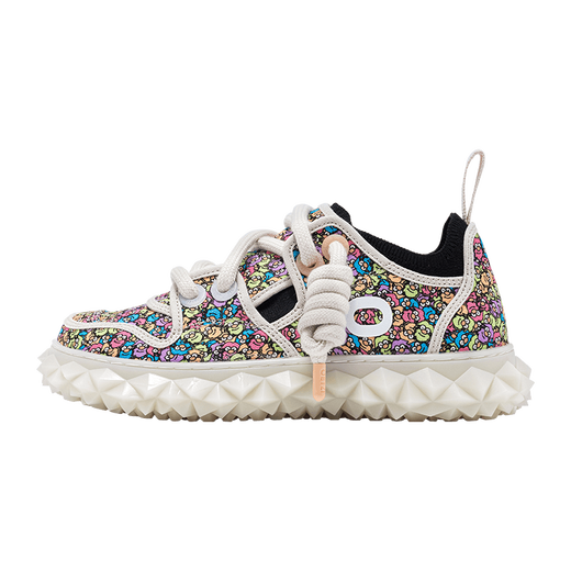 OETZI Oz's ugly cute shoes for men and women 25 spring and autumn new style graffiti jelly canvas shoes versatile casual clown shoes trendy pink/blue/yellow/gray T25121526 40