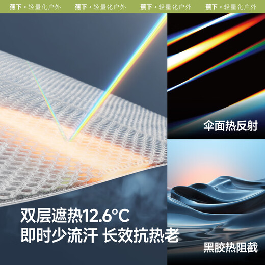 Beneunder (beneunder) anti-UV parasol three-fold double-layer vinyl umbrella sun protection umbrella BM664 Huachun