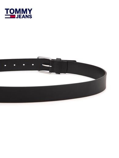 Tommy Hilfiger [Neujahrsgeschenk] [Cowide Belt] Herren Metallnadel Manschette Casual Belt 12045 Black 90 cm