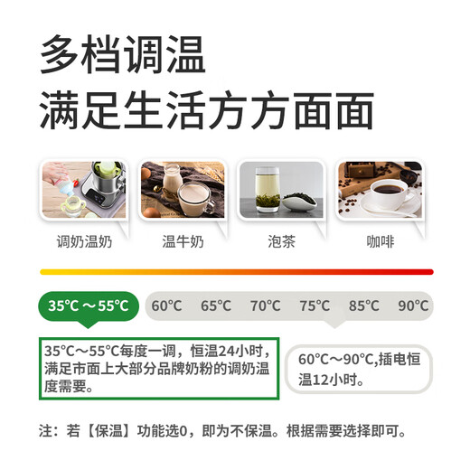 U FIT high-end stainless steel health pot one-piece 316L constant temperature kettle household fully automatic health pot office multi-function all-steel electric kettle cooking porridge scented tea black tea 316L upgraded W09 all-steel one-piece 1.8L