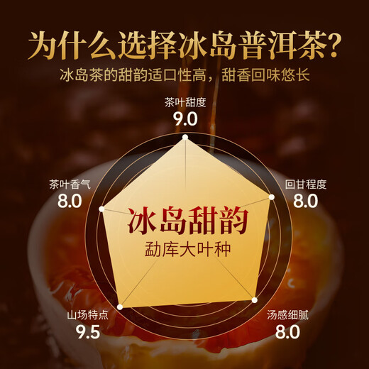 勐昌號普洱茶熟茶2020年云南冰岛小金砖熟普36g茶叶自己喝