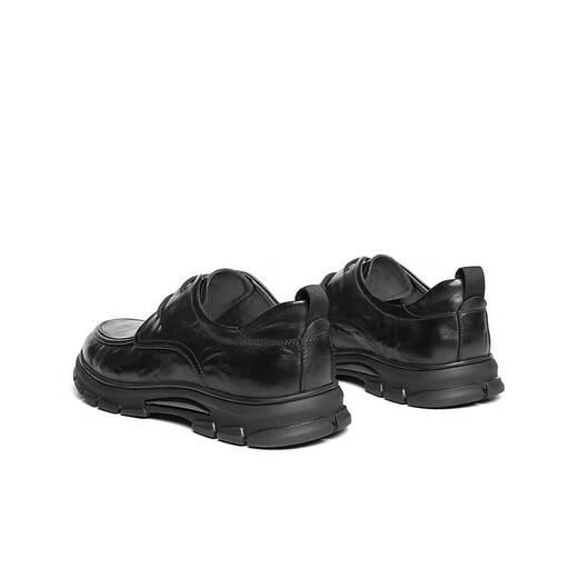 Belle commuter business shoes men's cow leather comfortable work shoes casual leather shoes A1923AM5 black-lace-up style 39