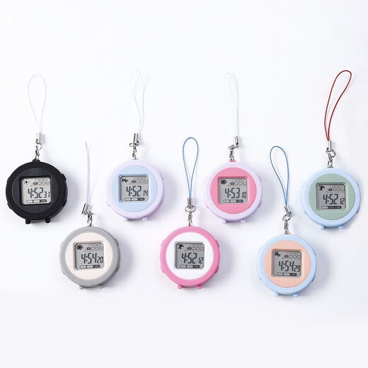 Clock Wall Watch Mini Wall Watch Portable Student Electronic Watch Work Study Exam Clock Timetable Silent Luminous Watch Jingdong Express Upgraded Luminous + Lanyard Model