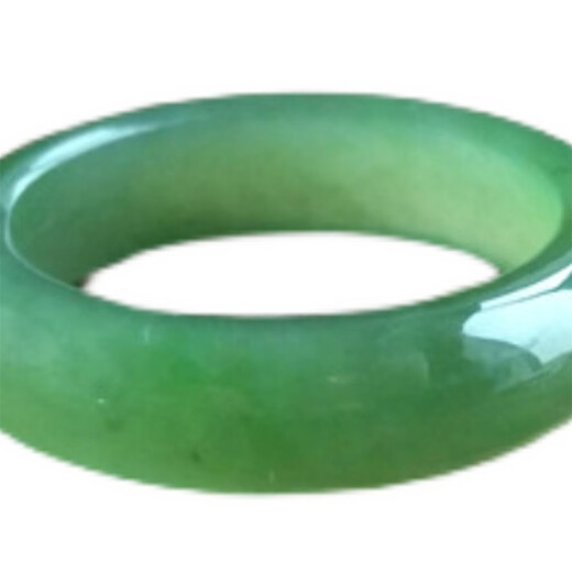 
Kechu Natural Hetian Jade Jade Ring Ring Ring Blank Jade Ring Pendant Spinach Green Yang Green Fruit Green Certificate [No. 16862] Inner Diameter 18.2mm