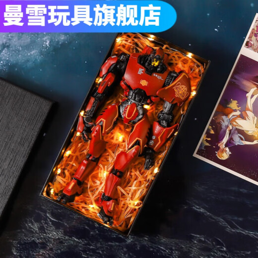 La nueva tormenta de la tormenta del Pacífico de Manxue vs. Godzilla Daño de la guerra peligrosa Avengers Modelo de ensamblaje de muñecas Adornos 679 Melancholy Romeo Exquisito Regalo (Nee a la gente)