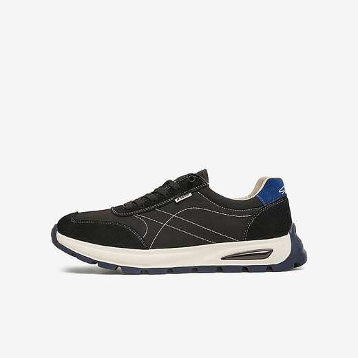 
Baisitu 25 spring fashion outdoor sports thick sole round head men's casual shoes 15888AM5 black 41