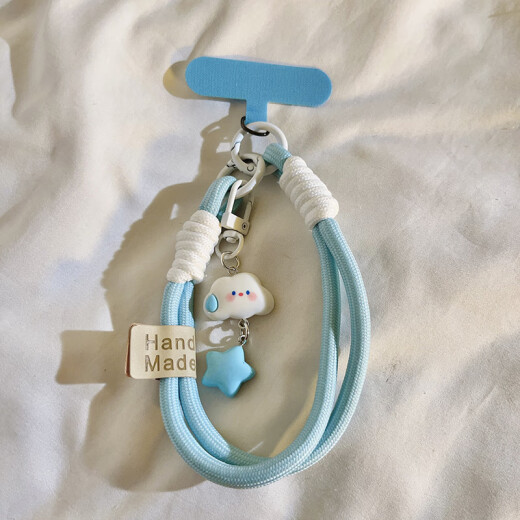 贝意品手机挂件简约ins时尚个性编织棉手机挂绳带垫片手腕款短款可手提防摔防丢手机挂饰链男女通用款
