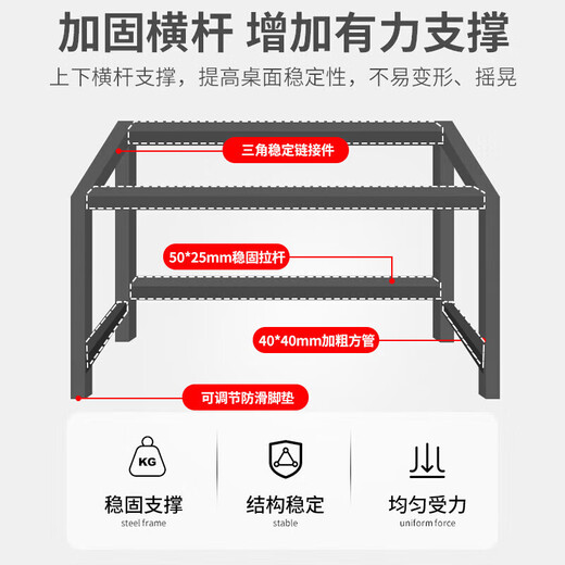 Zhuobo computer table desktop desk study table office desk training table e-sports table long table BZ08 walnut color 1.2m
