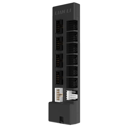 LIANLI Blade World Lianli Hub Magnetisches 4-poliges Gehäuse, Netzteil, abnehmbares Steckmodul, 6 Lüfterschnittstellen, PCIE-Netzteil ohne Kabel, 4 USB-Schnittstellen, HUB Lianli Hub, Schwarz