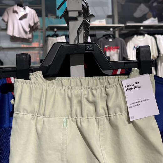 耐克（NIKE）运动裤女裤秋季新款休闲裤梭织防风宽松工装裤九分裤 HF6174-371 L