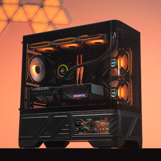 GIGABYTE AMD Ryzen R7 9800X3D/7800X3D/9700X no graphics card transition configuration barebones e-sports network game water cooling can be used with RTX5070Ti computer host 5 R7 9800X3D丨32G丨1T