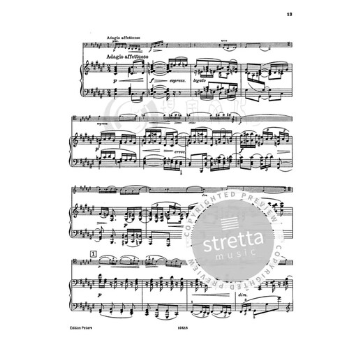 Brahms Cello Sonata F Major op99 Steel Companion Peters original imported score book Brahms Sonata in F Major Cello and Piano EP3897B
