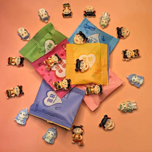 Nezha Devil Boy Naohai Blind Bag Student Children's Day Gift Simulated Resin Ornaments Cute Cartoon Boys and Girls Style Mix and Match Nezha Blind Bag-30 pcs