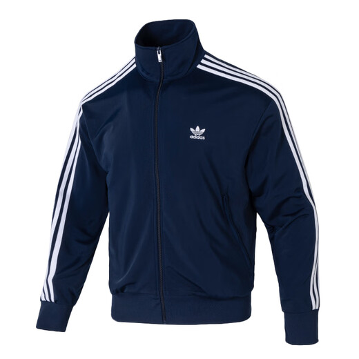 阿迪达斯（adidas）三叶草外套男装2025春季新款户外出行潮流时尚休闲服针织立领夹克 IR9893 XL