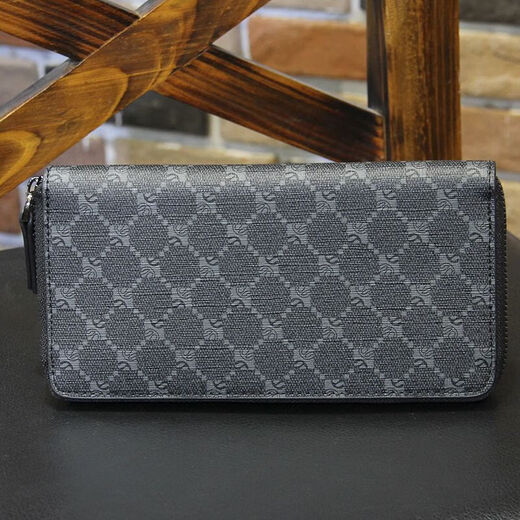 SMVP Men pour hommes, longue capacité, portefeuille multi-cartes, portefeuille multifonction d'entreprise pour hommes, donnez des cadeaux à son mari, motif noir