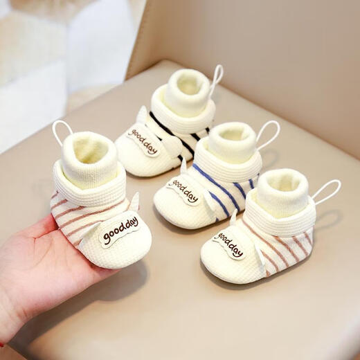 Calcetines suaves de Midur Spring y Autumn Baby Baby Slock y calcetines de 0 a 6 meses para hombres y mujeres 3-9-12 meses para zapatos no deslizantes sin caída de azul (zapatos cómodos con cordón-estilo de primavera y otoño).
