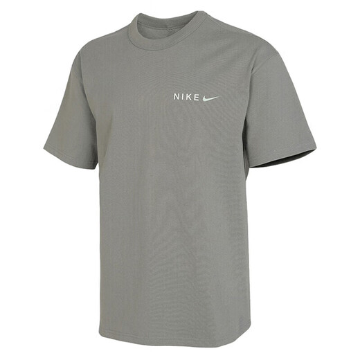 Nike (NIKE) short-sleeved T-shirt men's summer new sportswear fashion trend printed round neck half-sleeved shirt casual top HF6172-053 gray cotton 2XL