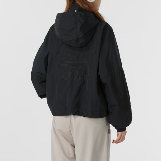 阿迪达斯（adidas）三叶草女装 2025夏季新款运动服跑步健身训练服防风外套休闲夹克 JD2583 XS