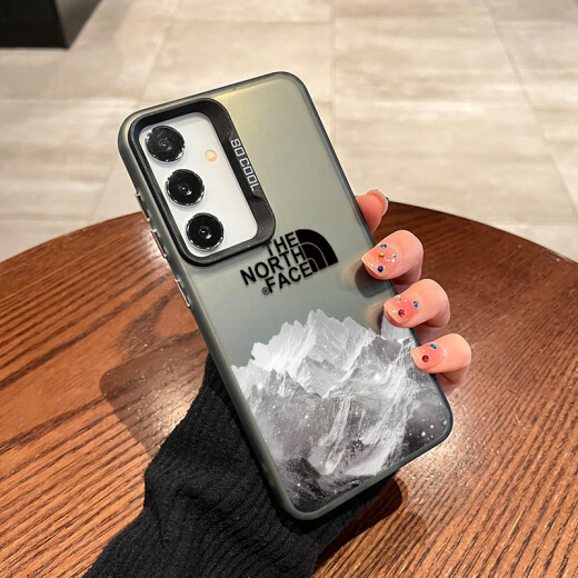 Le meilleur choix convient au samsung s25 mobile de téléphone mobile s24 marque tendance nord neige montagne s23 couleur argent laser silicone hommes 22 femmes 21 new ultra givrée fe doux et vent frais + plein incluse anti-fall mince 2 transparent noir transparent north montagne 2 [couleur argenté l6227] Samsung Galaxy: S25 Black-North Snow 2 [couleur Silver L6227] Samsung Galaxy: S25 S25