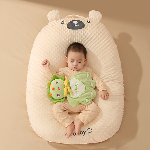 Mingru Beibei baby anti-vomiting slope pad anti-spill and choking baby slope pillow newborn baby sleeping and feeding artifact nursing pillow Bill Bear removable beanie fleece