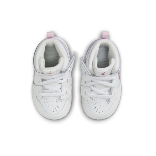耐克（NIKE）Jordan官方耐克乔丹男女童婴童运动鞋易穿脱宝宝中帮缓震FQ1283 101白/泡沫粉/火焰红 27