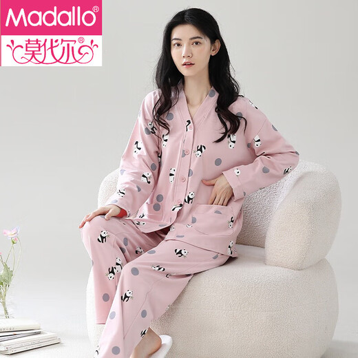 Modal 2025 Neues Pyjama -Set für die Frühlings- und Herbst -Herbst -Baumwoll -kleine Duft von Frauen für Langarmhosen im Freien für die Kleidung im Freien im Freien mit 3519 m