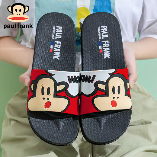 Big Mouth Monkey Big Mouth Monkey Sandals and Slippers for Men and Women Couples Home Bathroom Slippers Indoor Household Shoes Outdoor Beach Shoes 6218 Big Red 44 Suitable for daily wear 42/43