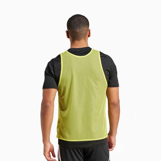 adidas小李子ADIDAS阿迪达斯足球运动比赛训练分队背心成人男JF3244 亮黄色JF3244 S125-140斤