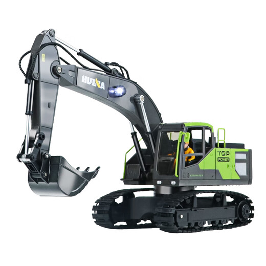 Huina Toy Smoke Spray 1:18 Fernbedienung Bagger Müllkippe Muldenkipper Elektromaugertechnik Fahrzeug Kinderspielzeug 1:18 Fernbedienung Rauchbagger Single Elektrik [einschließlich Fernbedienungsbatterie und Schraubendreher]