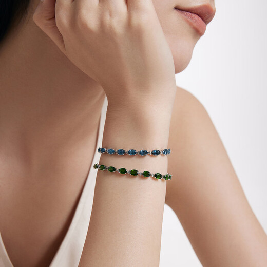 Chow Tai Fook ENZO The Wizard of Oz 18K gold diopside diamond bracelet for women EZV4721 15cm