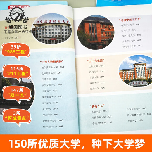 
From a small plan to plan the university volume 1 and 2 genuine 985/211 Introduction to Chinese universities' books, high school planning, Zhang Xuefeng's enlightenment college entrance examination application application guide, easily become a top student, from university selection, approach the university town, happy 2025 composition material dictionary (up to 828 pages)