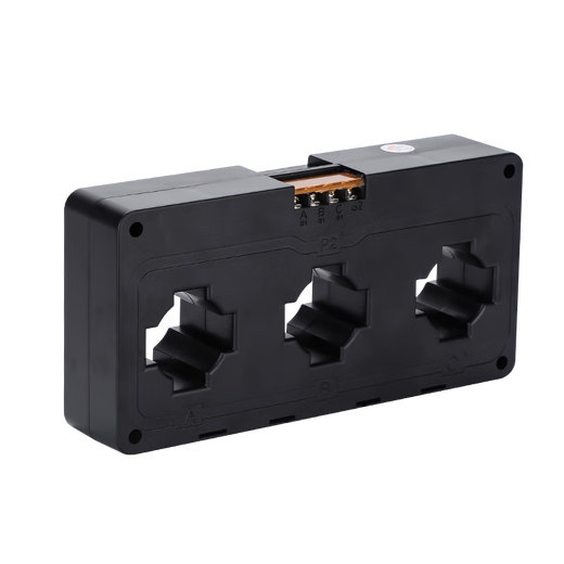 Three-phase integrated current transformer small volume guide rail installation high-precision three-phase electricity meter for AC 380V aperture 43MM 400A/5A 0.5S level guide rail installation