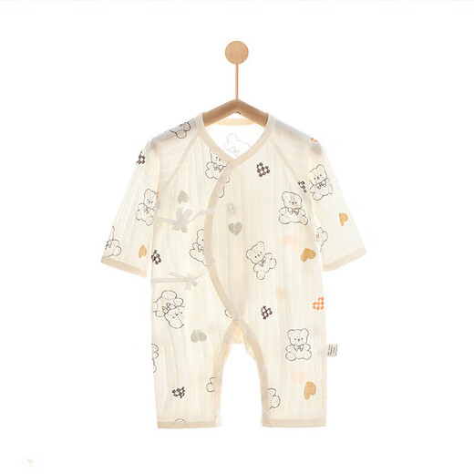 [Belleyi Summer Claimbing Clothes] Baby-Cy-Sisie Summer Summer Long Manche à manches longues Climatisation Baby Coton Ha Vêtements 5251 # Lawn Deer 59cm