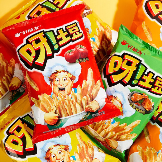 Orion (Orion) Ya Patatas Amigos Fun Bocadillos casuales Patatas papas fritas Fritas French Food Dormitory Office Office YA Potato [Sabor de mantequilla de miel] 40G