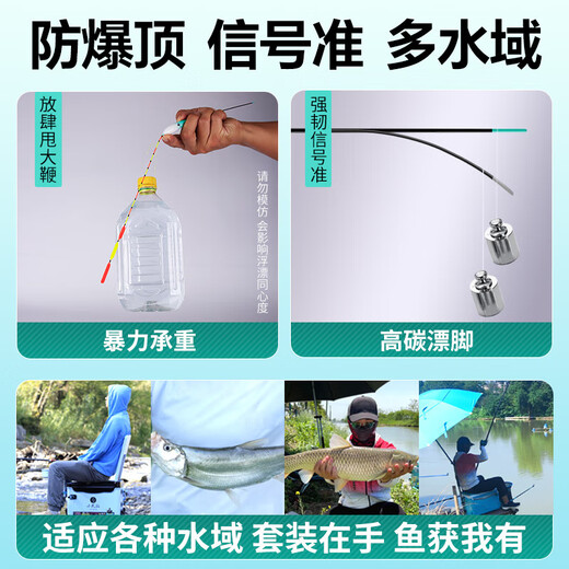 Xiaofengxian L-NF01/02/03 Itinerary crucian carp, grass, bream, triangular fish float set bold and eye-catching float fishing gear