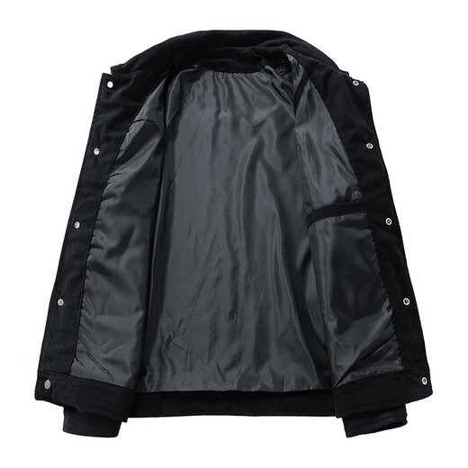 Cat Man Jacket Men's Spring and Autumn Corduroy Casual Jacket Versatile Trendy Loose Outdoor Sports Brown 2XL