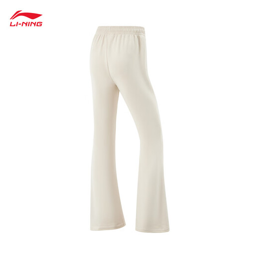 LI-NING MICRO-FLARE-HOSEN FÜR Women 2025 Sommer neue Fitness-Serie Mode hautfreundliche und komfortable Sporthosen AKLv718 Dune Khaki-5 L