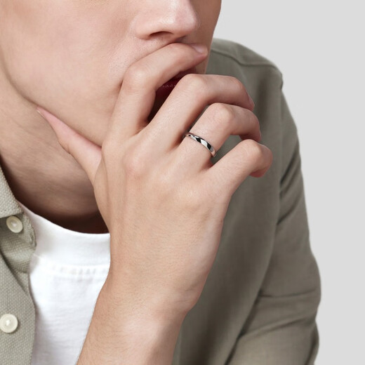 PROMESSA platinum ring Xingyu series couple ring men's model 95071R 16 circles