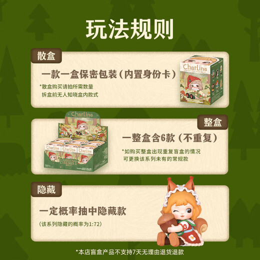 Rolife Charline Son of the Forest Blind Box Girls Trendy Toy Figure Valentine's Day New Year's Gift Whole Box
