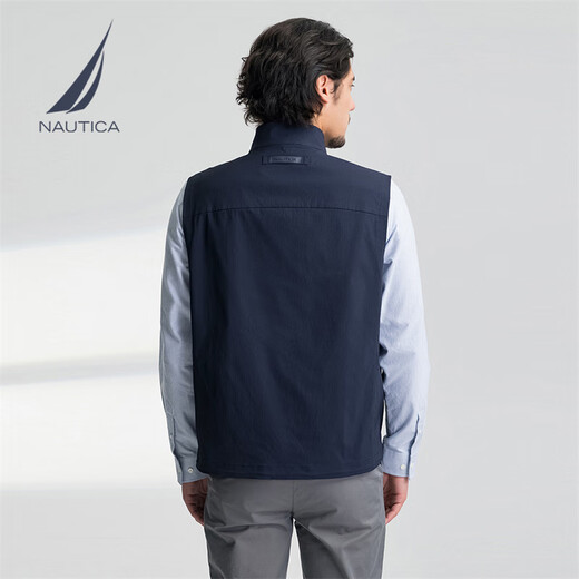诺帝卡（NAUTICA）【大促爆款】男装25春夏新款舒适百搭商务休闲马甲背心男JO5109 藏青4NV L