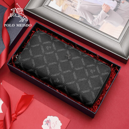 Paul Mesid portefeuille authentique en cuir en cuir 2025 NOUVEAUX PRODUCTIONS DE LUXE MENS LONGES MENSEUR VÉLICATION HEURNE BRAND HEURNE CLIP HIGHE TIBLE CLIP 3316-1 [Boîte en bois rouge + sac cadeau un ensemble emballage