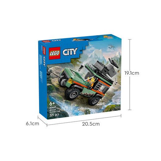 乐高（LEGO）积木拼装城市系列60447 山地越野车男孩儿童玩具生日礼物