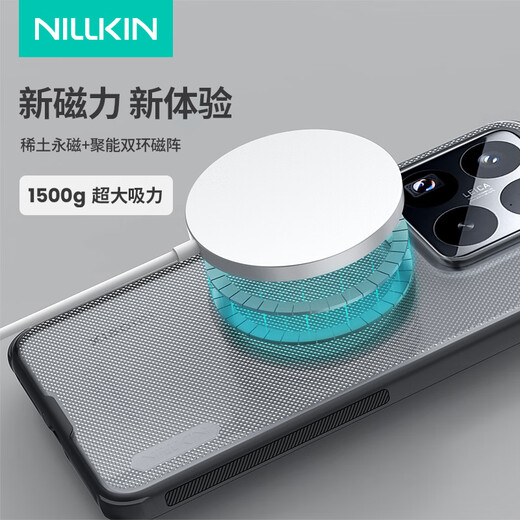 Nelkin Xiaomi 15/15pro Mobiltelefone Fall Magnetische Saugung, Full-Pack-Matt-Anti-Rutsch-Anti-Fall-Fall-Schutzhülle erhöht, dünn, einfach, hell Silberversion Diamond Limited Edition Universal Shield Pro Black [Magnetic Version] Xiaomi 15 Pro [Universal Bright Silver Version]